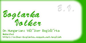 boglarka volker business card